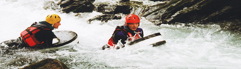 hydrospeed sur la Sarine à Château d'Oex