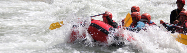 rafting à Chateau d'Oex en suisse